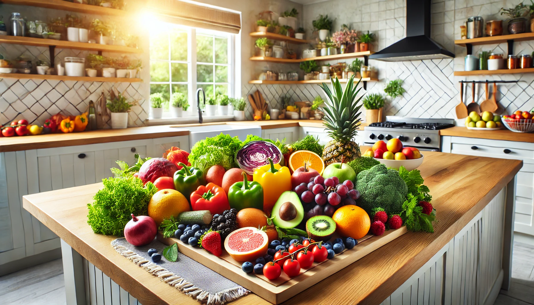 colorful assortment of fruits and vegetables