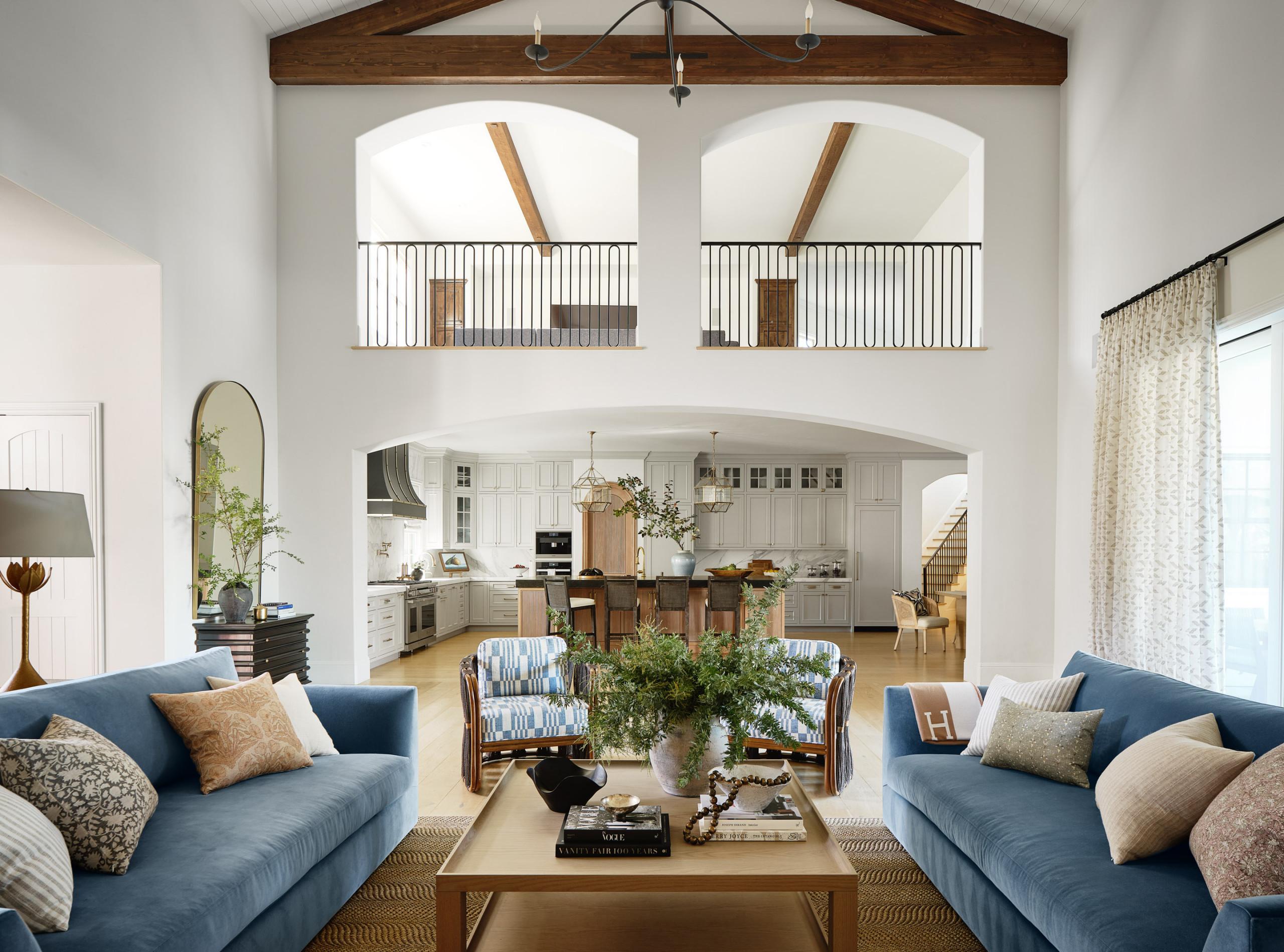 How ​to zone an open-plan space with rugs and furniture