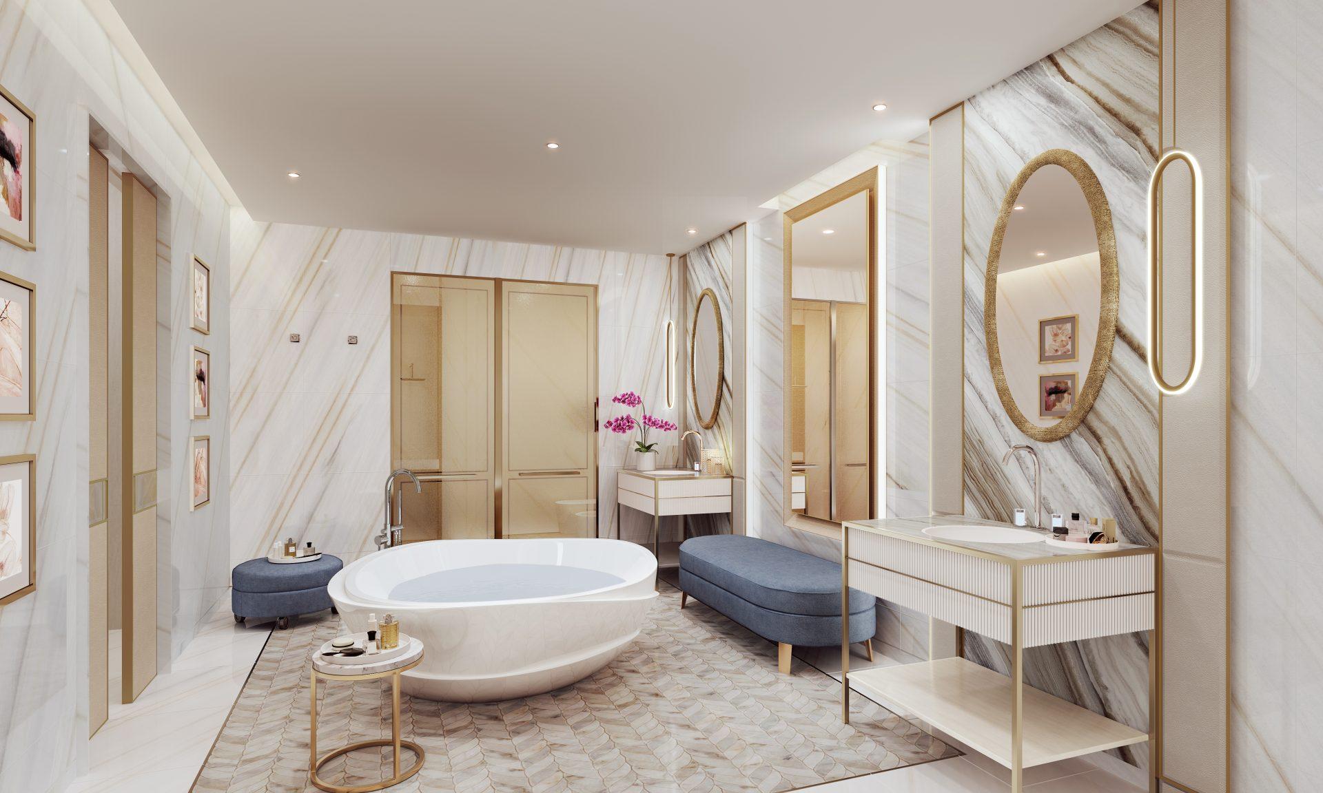 Get the luxe hotel bathroom look at home