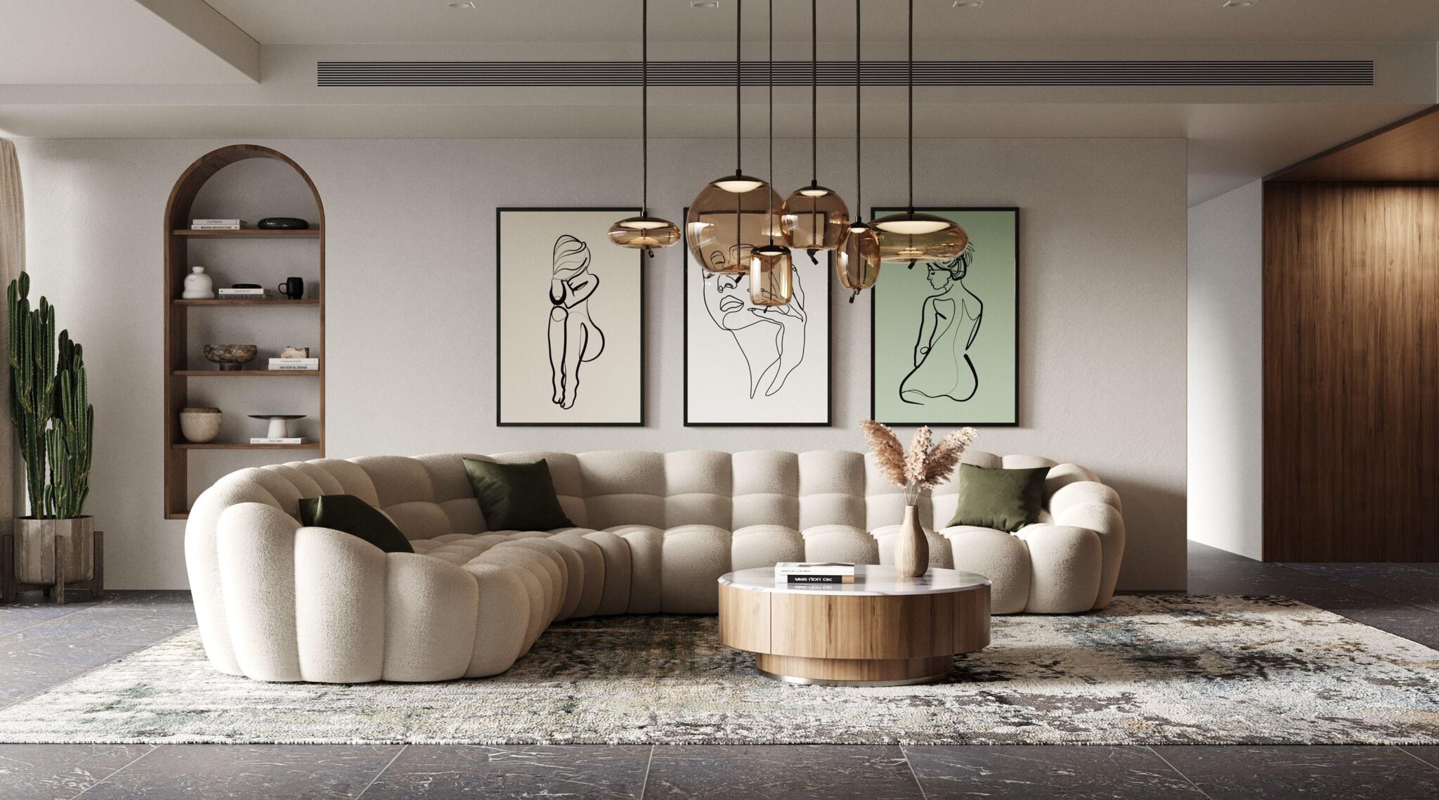 Image showcasing Why more people are choosing curved sofas - Livinator