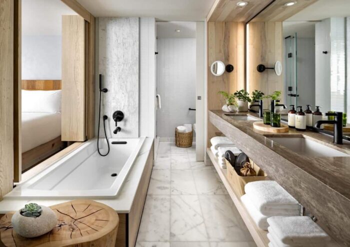 Designing a bathroom with hotel-level luxury