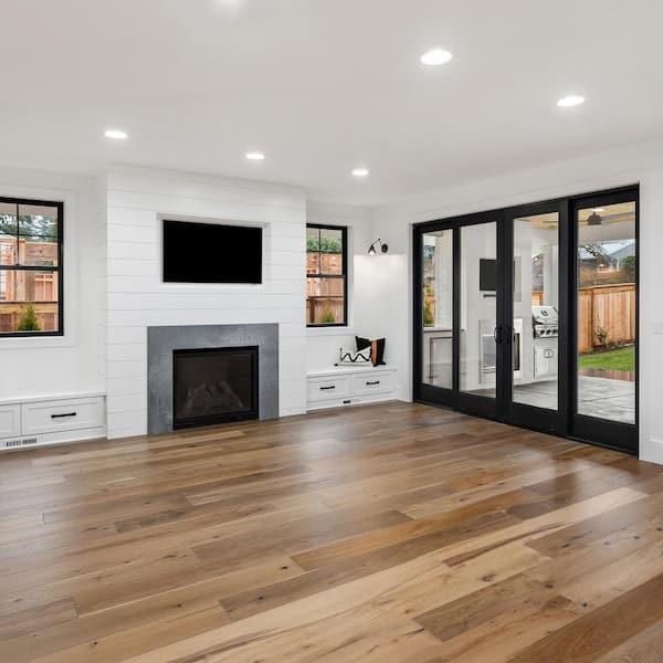 Choose recessed or uplighting and low overhead fixtures that free visual space above