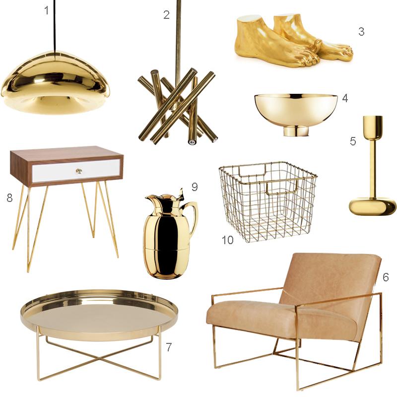 Pair Brass with​ Complementary Materials and a Limited Color Palette for Balance
